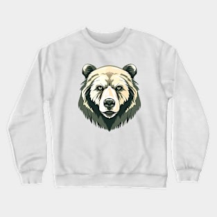 Grizzly Bear Animal Freedom World Wildlife Wonder Vector Graphic Crewneck Sweatshirt